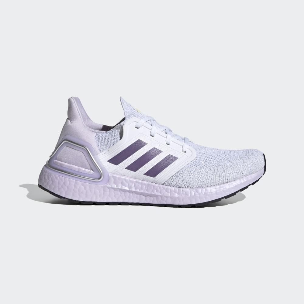 Adidasi Alergare Adidas Ultraboost 20 Dama Romania - Albi/Violet EG0762